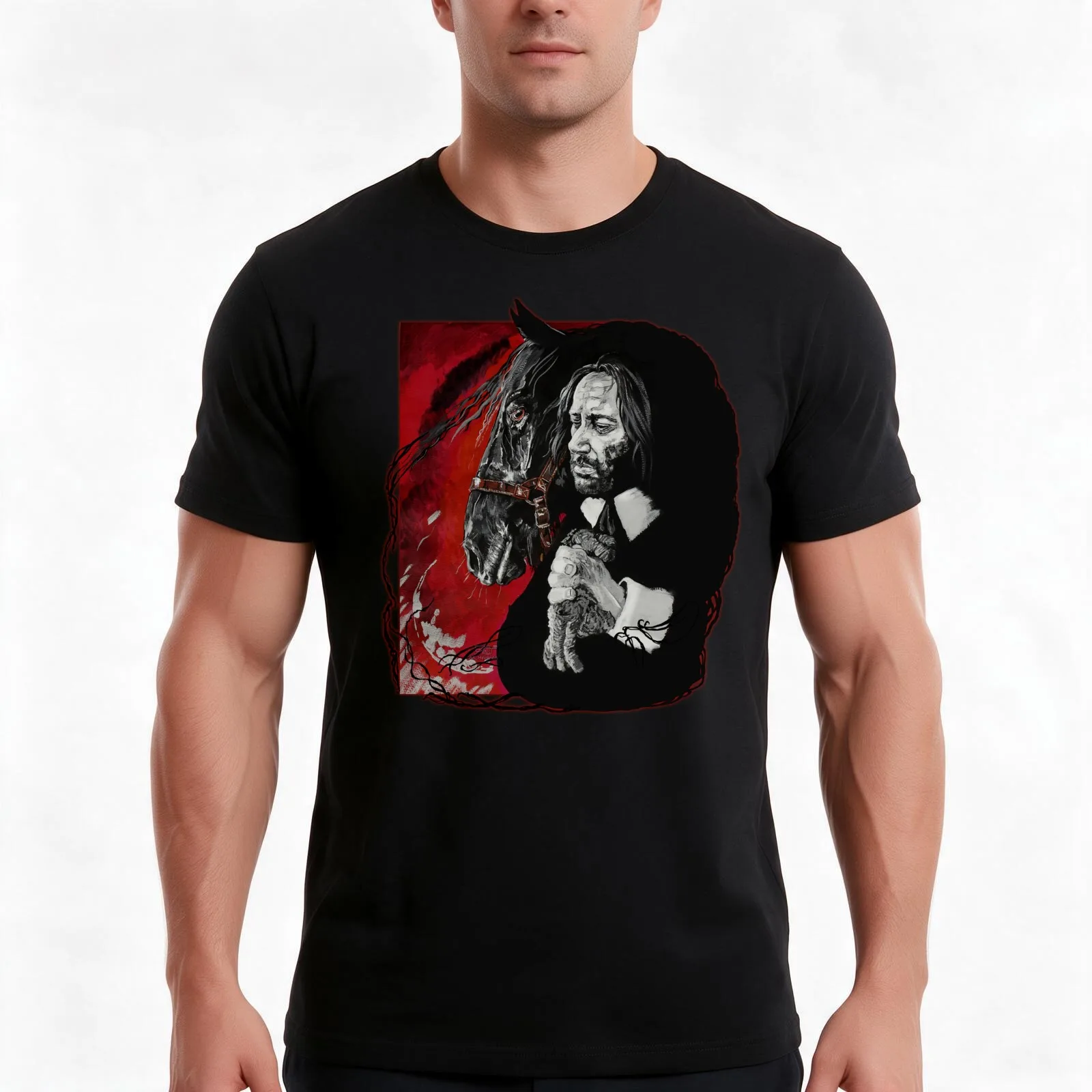 In The Field Of Prayers T-Shirt, Summer Casual Cotton Tee, Oversized Streetwear Tops, Vintage Graphic Print, Unisex Men Women
