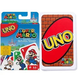 Super Mario Games Mario UNO Card Puzzle Game Family Funny Entertainment Board Game Poker Kids Toys Playing Cards birthday gifts