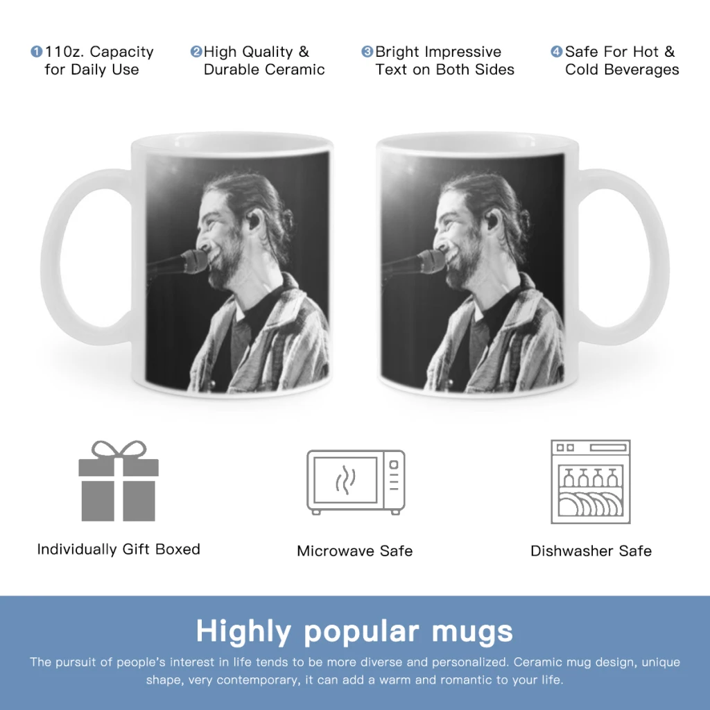 

Busyhead American Singer Noah Kahan Music Album Classic Free shipping Mug 11oz Ceramic Coffee Mug Friends Birthday Gift Mug