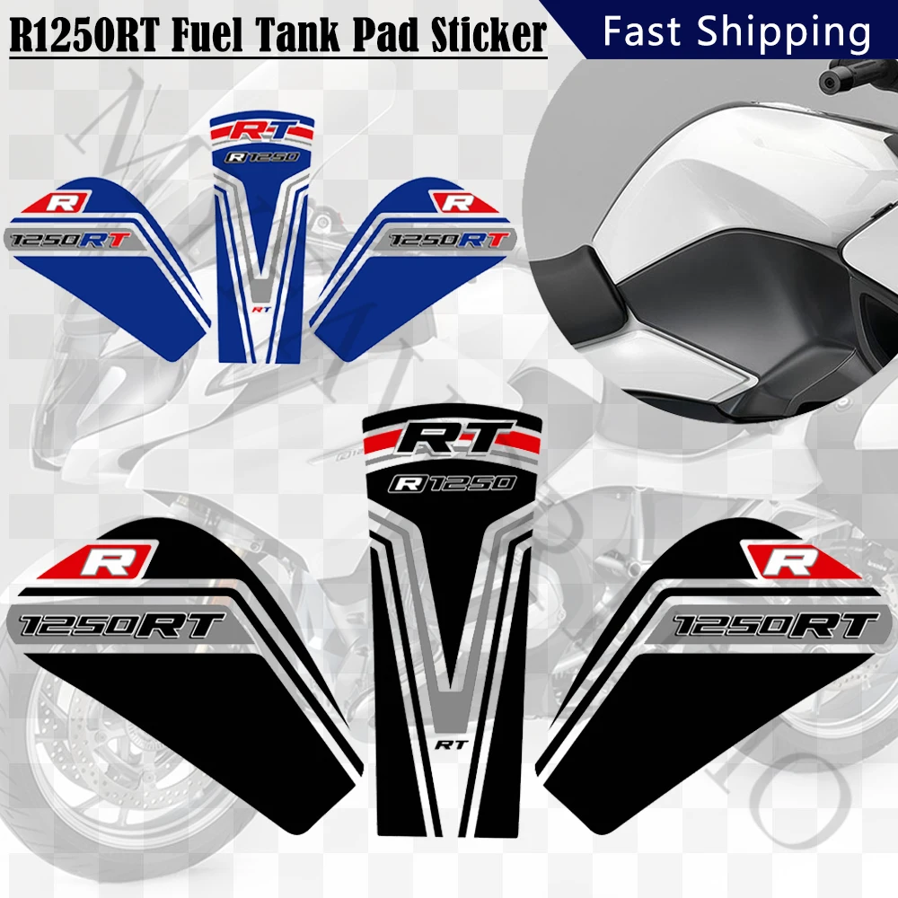 R 1250 RT For BMW R1250RT R1250 Side Luggage Cases Trunk Knee Tank Pads Protection Fairing Emblem Badge Stickers 2019 2020