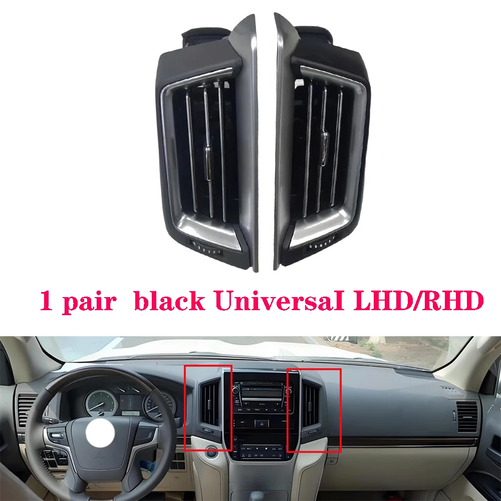 Car Dashboard Air Conditioner Duct Vent Grille Panel for Toyota Land Cruiser 200 LC200 2016-2020 Vents Center A/C Dash Air Vent