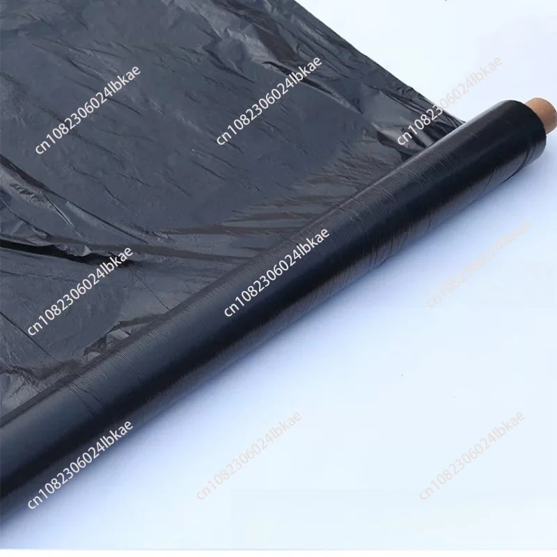 2 meters wide 0.08mm thick 25kg (length about 160 meters) agricultural black thermal insulation greenhouse film plastic film