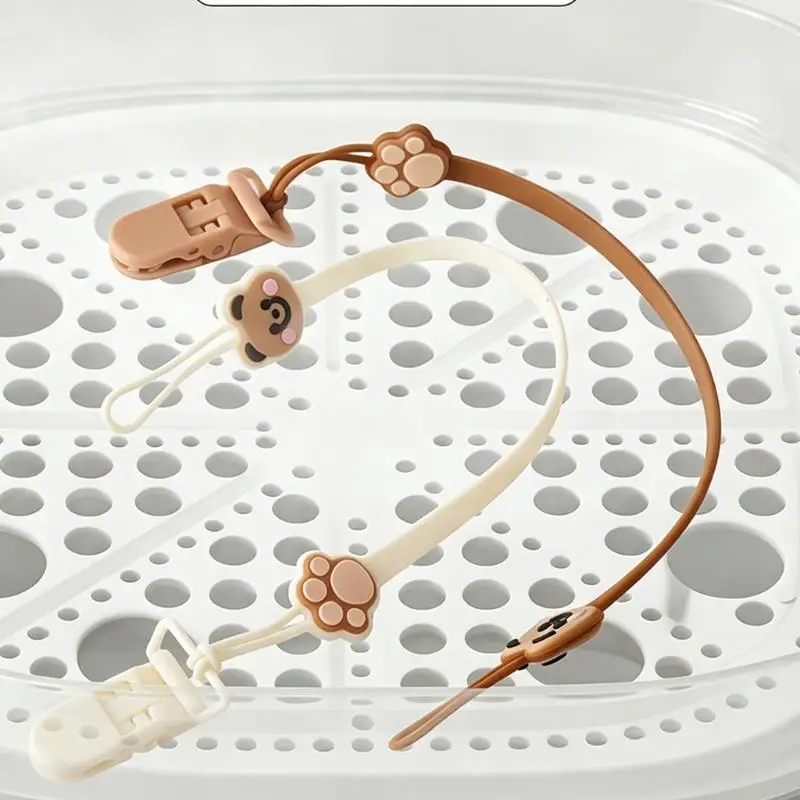 Schnullerband Baby Schnullerkette Neugeborene Schnullerkette Babyprodukt Silikon Beißring Schnullerband Schnullerhalter A2UB – Detail 7