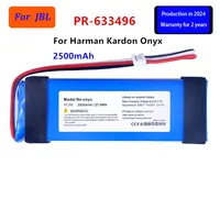 Original PR-633496 2500mAh Onyx Speaker Replacement Battery For Harman Kardon Onyx Li-polymer Batteries