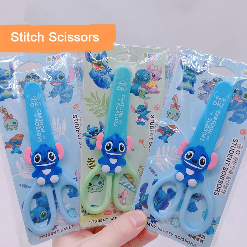

Мультяшные ножницы Disney, милый мультяшный ангел, силиконовая нашивка, резак для бумаги, художественный инструмент ручной работы, детские наборы, ножницы