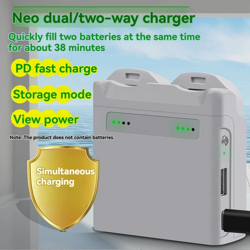 For DJI Neo Battery Charger Maintainer Fast Charging Hub Two-Way Charging Butler For Drone Accessories