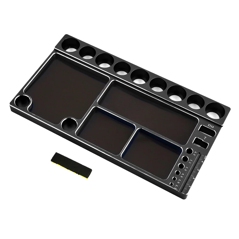 Repair Tool Storage Plate For 1/8 1/10 1/12 Model Climbing Car Accessories Alloy Screwdriver Tray