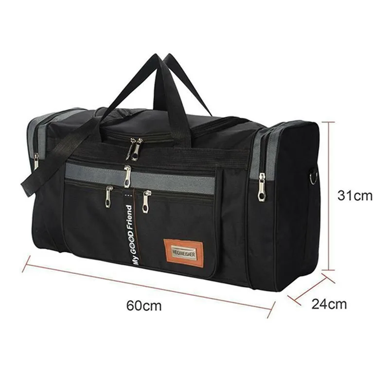 Travel Bag Luggage Handbag Men\'s Shoulder Bag Oxford Large Capacity Waterproof Canvas Sports Gym Bag Male Mens Crossbody Bags