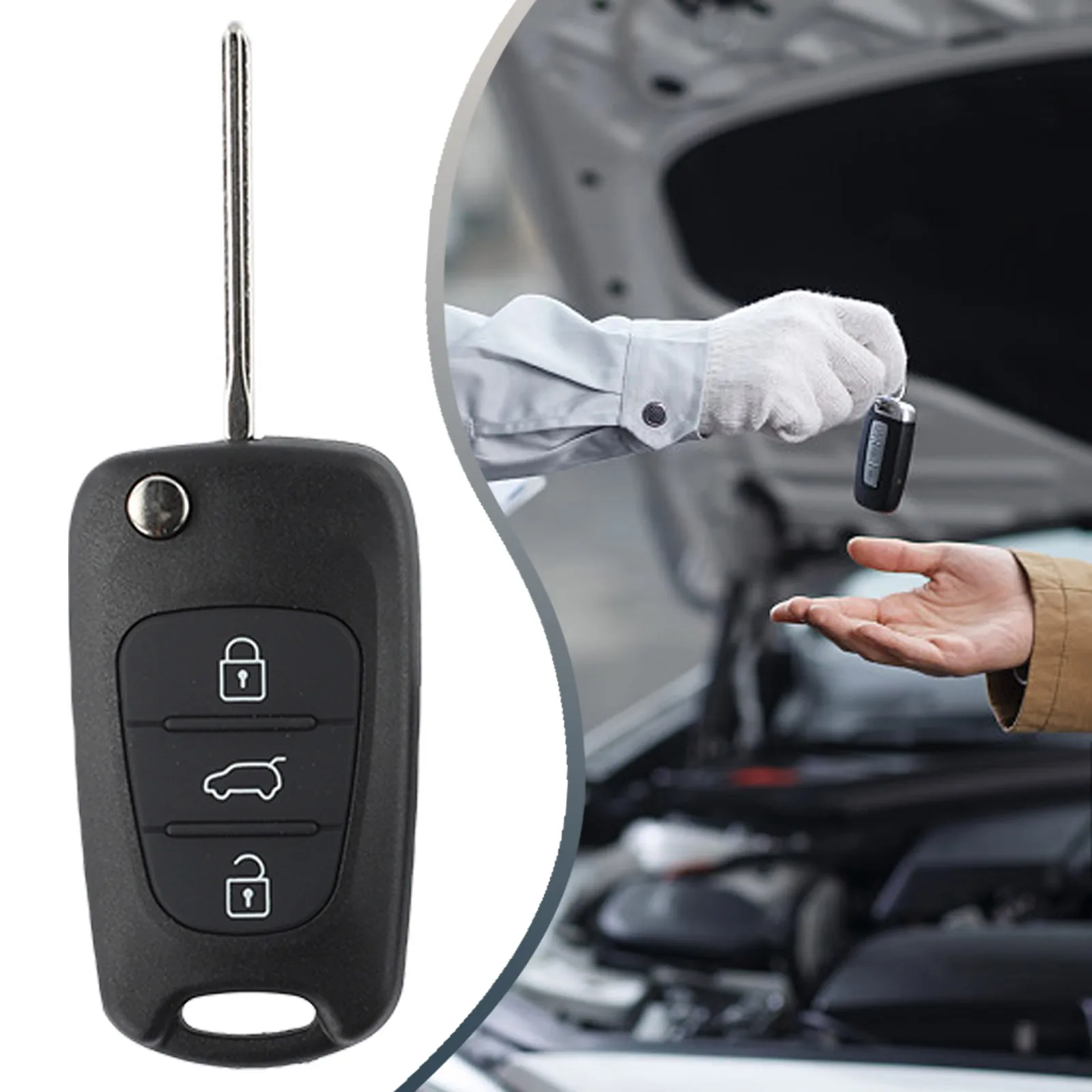 Replacement Remote Car Key Shell 3 Button Remote Key Case For Kia Sportage For Hyundai I20 I30 X35 IX20 Veloster