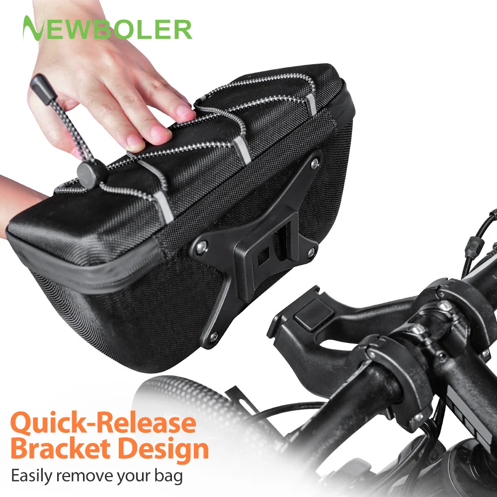 

NEWBOLER Multifunctional Bike Front Bag Waterproof Cycling Head Bag EVA Hard Shell Bicycle Handlebar Bag Cycling Accessories