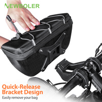 NEWBOLER Multifunctional Bike Front Bag Waterproof Cycling Head Bag EVA Hard Shell Bicycle Handlebar Bag Cycling Accessories
