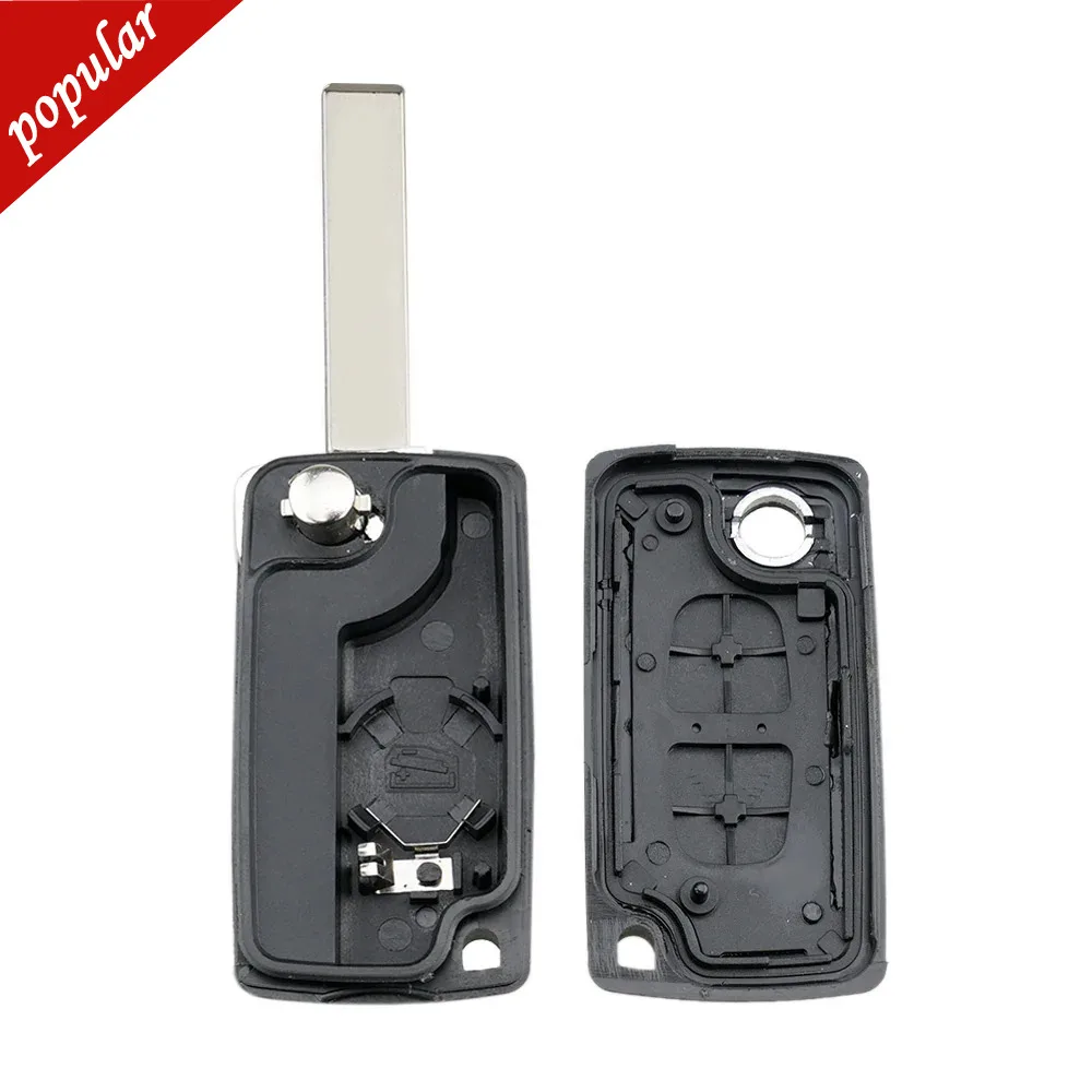 2023 New Remote Flip Folding Blank Key Shell Cover Case For Peugeot 206 307 308 407 Partner Ci-troenC4 C5 C3 Berlingo Xsara