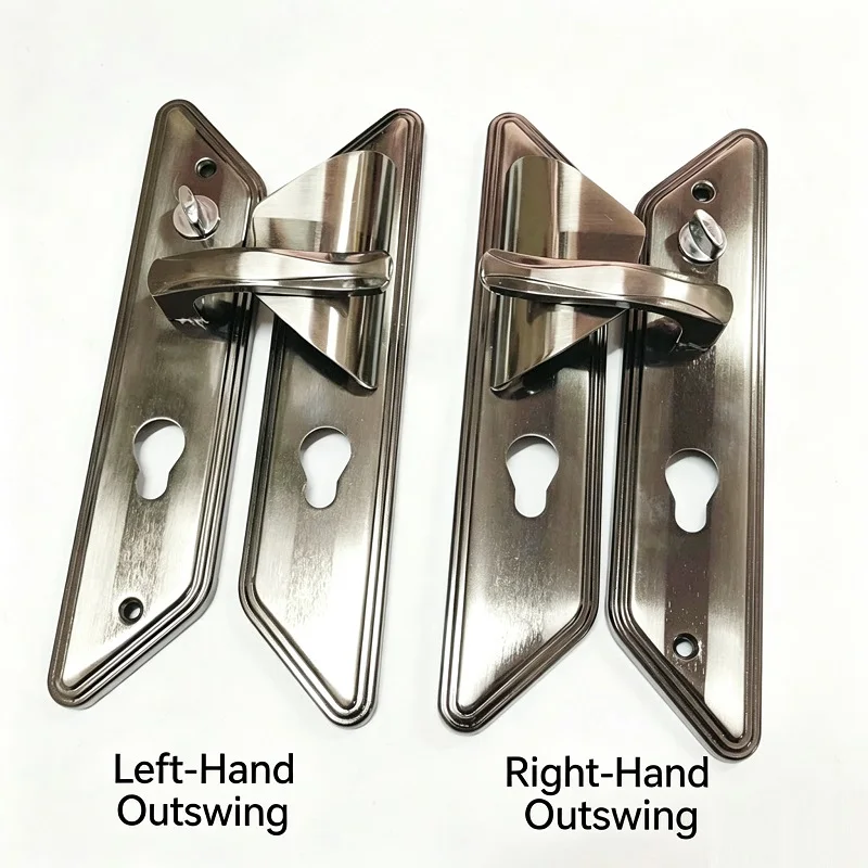 Solid Handle for Panpan Security Door, Old Style Thickened Zinc Alloy, Baodean Large Ear Panel Lever Handle