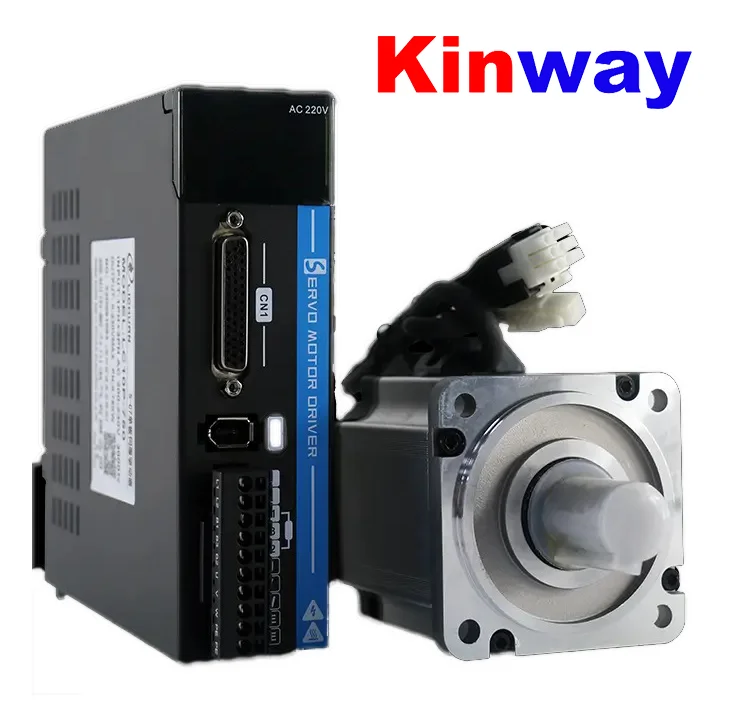 Kinway servos 80mm 1000W 220V 5.8A 3.2N.m 3000RPM 23bit Absolute Value servo motor kit 80M03230B +LC20P-1000 for CNC machine