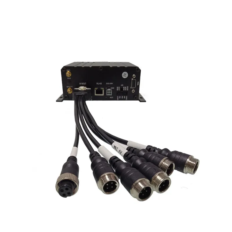 Feminino Aviação Cable Connector, Câmera MDVR Acessórios, AV, DC, BNC Audio Video Output, 4 Pin Video Line