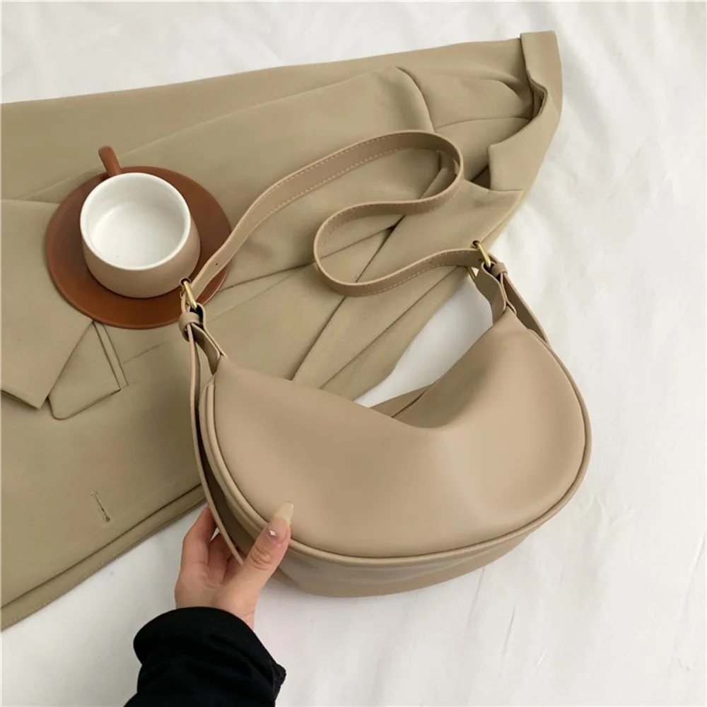 

Сплошной цвет, винтажные сумки через плечо на молнии, корейский стиль, сумка через плечо из искусственной кожи, большая вместительная сумка для подмышек, сумка для пельменей для девочек