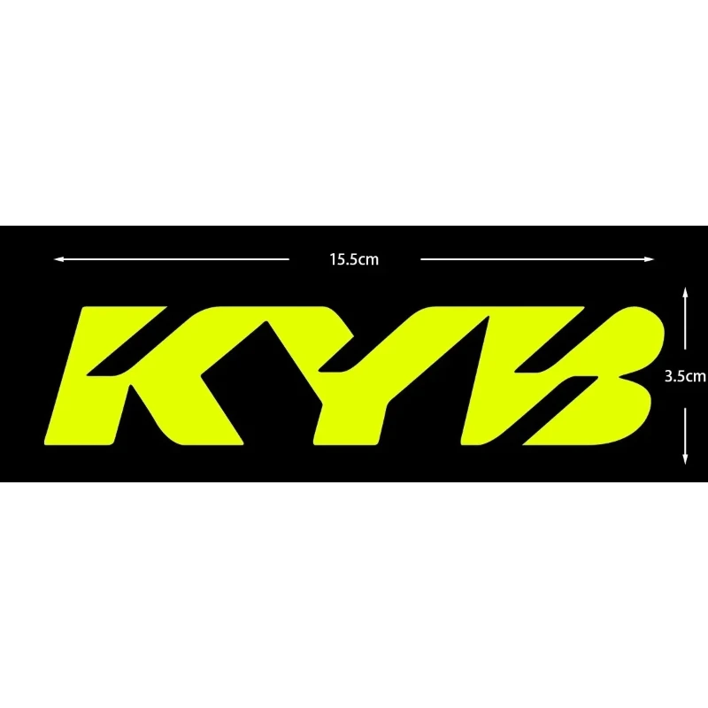 2PCS KYB Racing Suspension Waterproof Vinyl Stickers Fork Decal For Motorcycle Modification Accessories