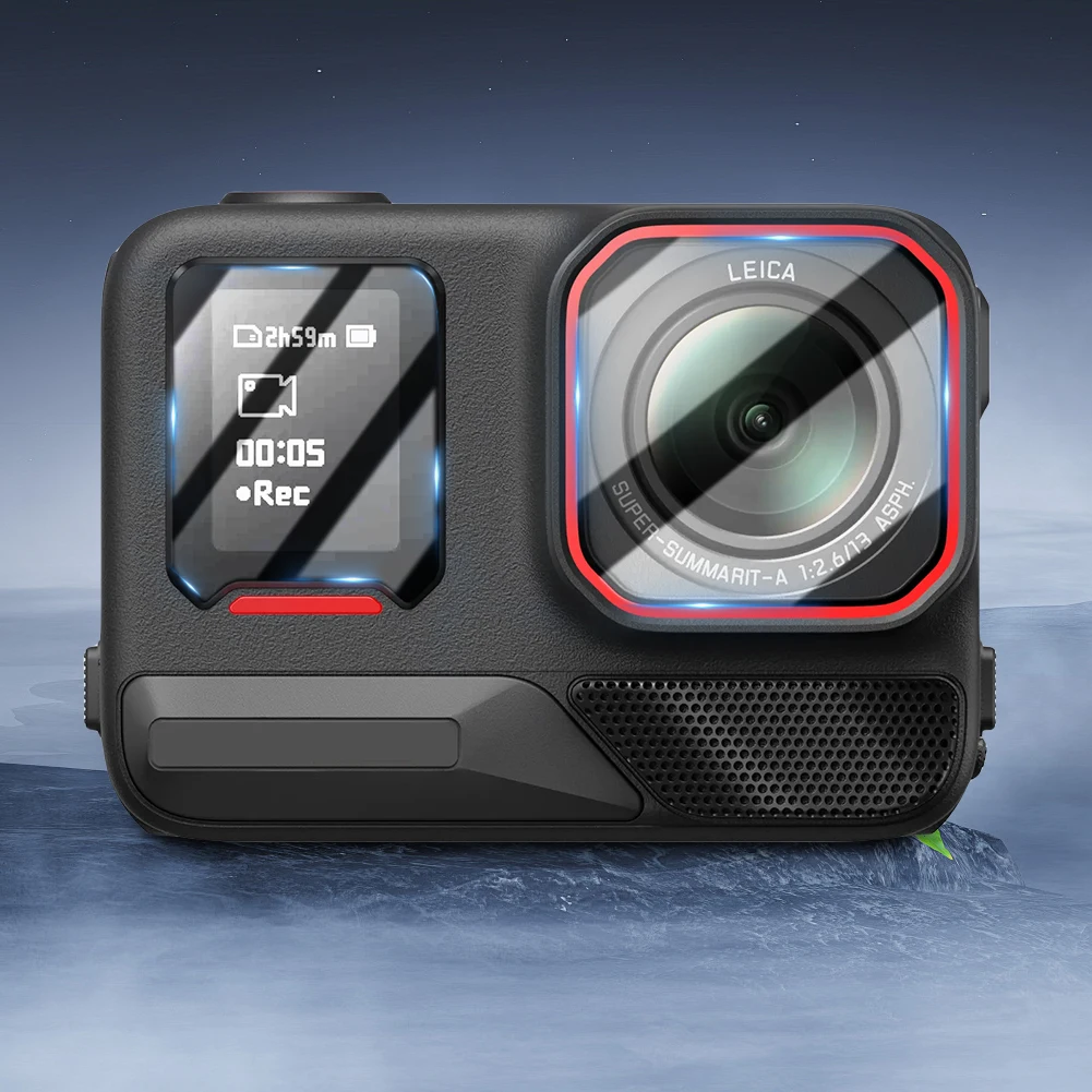 2 упаковки защитных пленки из закаленного стекла для Insta360 Ace Pro 2, защитная пленка для объектива 9H для Insta360 Ace Pro 2 Cam