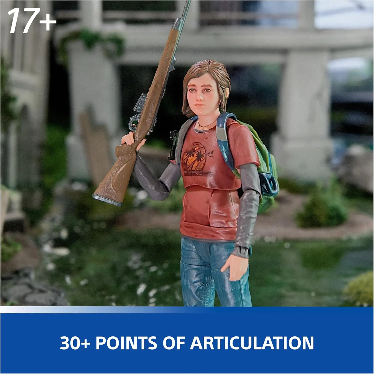 PlayStation Spin Master Toys, The Last of Us Joel y Ellie, figura de acción, 2 paquetes, Kit de garaje de coleccionista PS5