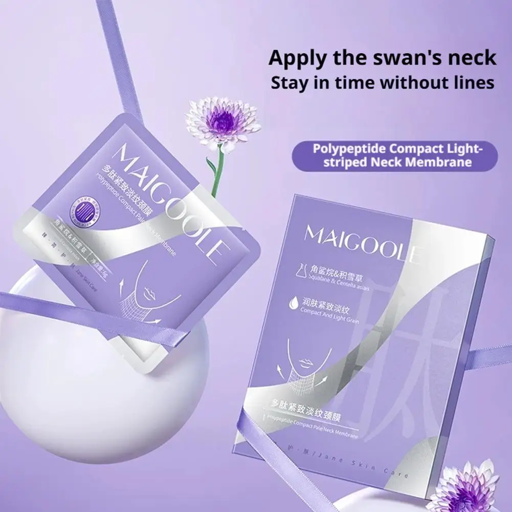 MAIGOOLE Peptide Neck Mask Wrinkle Reducing Neck Lines Firming Neck Mask Anti Aging Intensely Hydrating Moisturizing Neck Mask