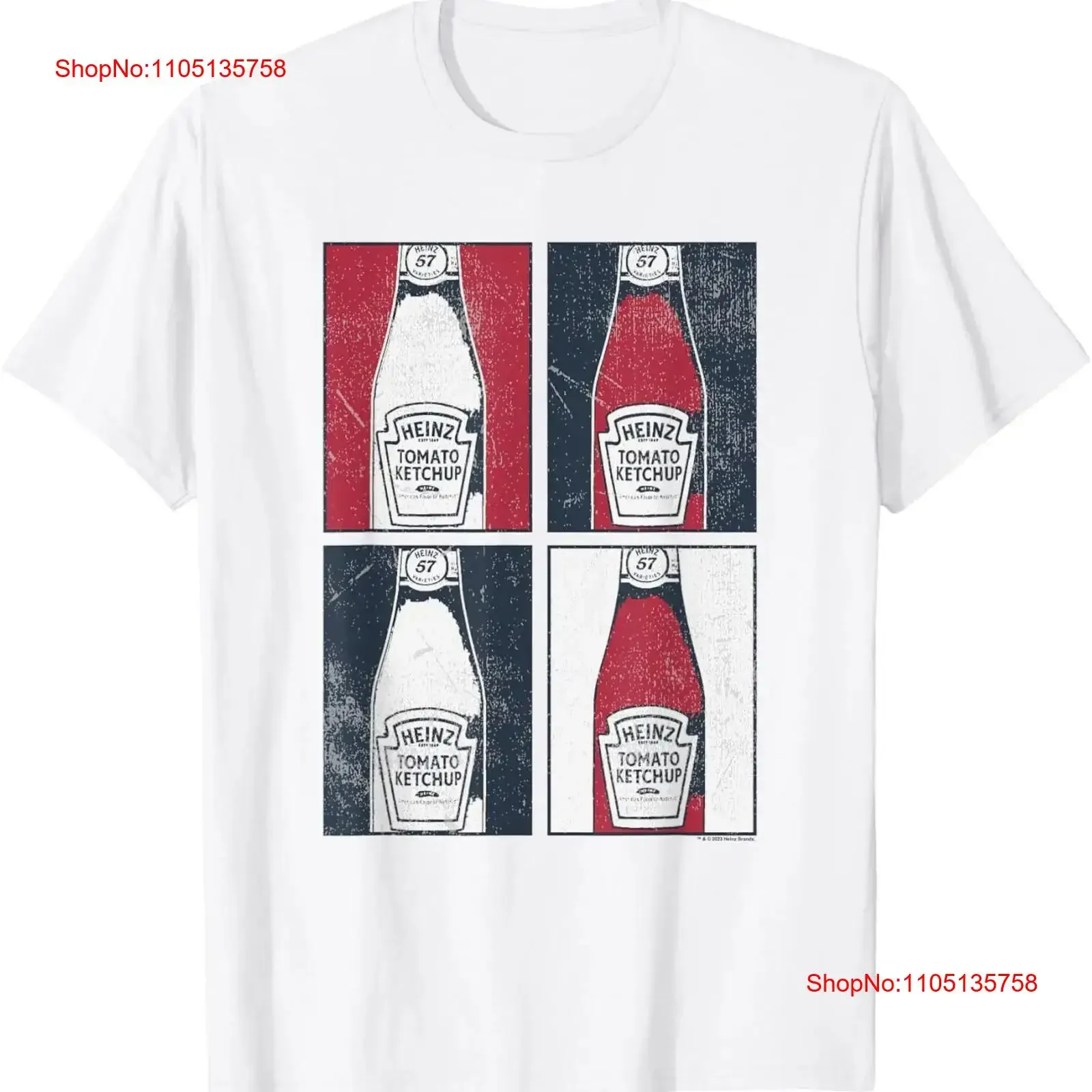 Heinz Tomato Ketchup Vintage Retro Frames Big Chest Poster T Shirt vintage Washed Breathable Unisex Casual homme Soft Slightly