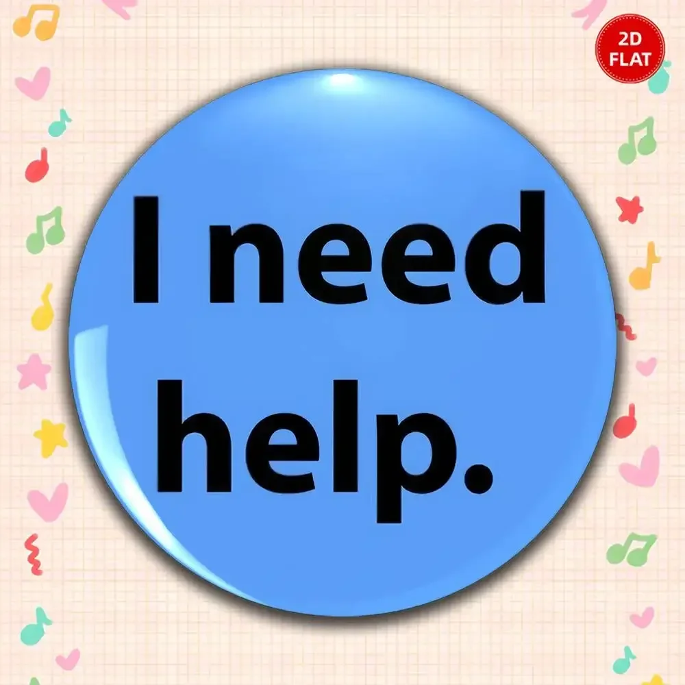 2026 Latest Style Classic Style 2D FLAT Gorgeous Round Anime Plastic Brooch Pin Unisex Lapel Badge Fun Gift