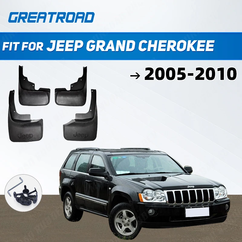 Car Mud Flaps For Jeep Grand Cherokee 2005 2006 2007 2008 2009-2010 Mudflaps Splash Guards Mud Flap Mudguards