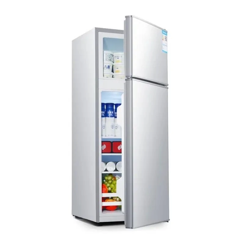 128L Mini Small Double-door Refrigerator and Freezers Home Bottom-freezer Refrigerators Smart Refrigerators Top-freezer