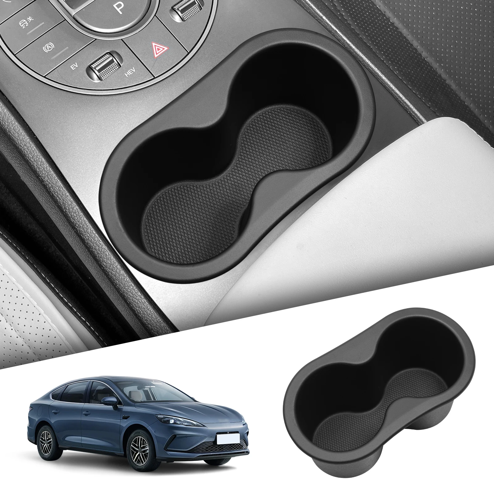 

for BYD Seal 05 DM-i 2025 Central Console Water Cup Holder Car Interior Accessories Drinks Holder Storage Case TPE