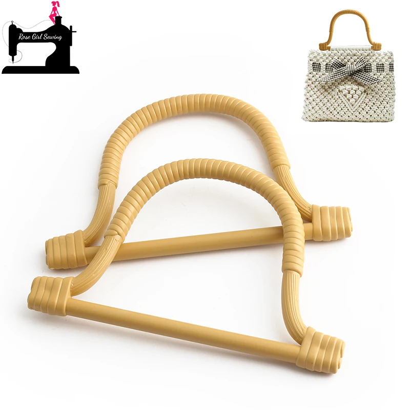 

2/10/20PCS 16.7x10.5cm Nature D-Shaped Resin Handles For Sewing Beach Crochet Bag Handbags Plastic Handle DIY Making Accessories