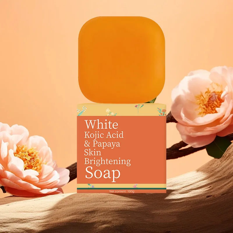 100g Kojic Acid Soap Original Papaya Soap Face Body Whitening Handmade Brighten Anti Aging Acne Remove Dark Spot Moisturizing