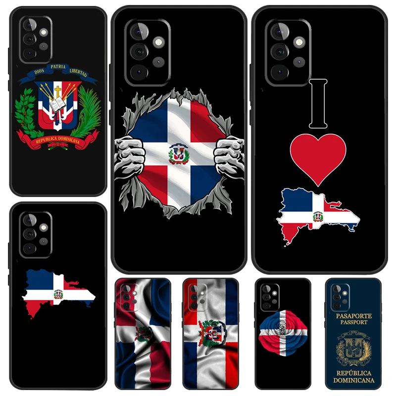 Dominican Republic Flag Cover For Samsung Galaxy A34 A24 A54 A14 A52 A42 A32 A22 A12 A51 A71 A53 A33 A23 A13 Case