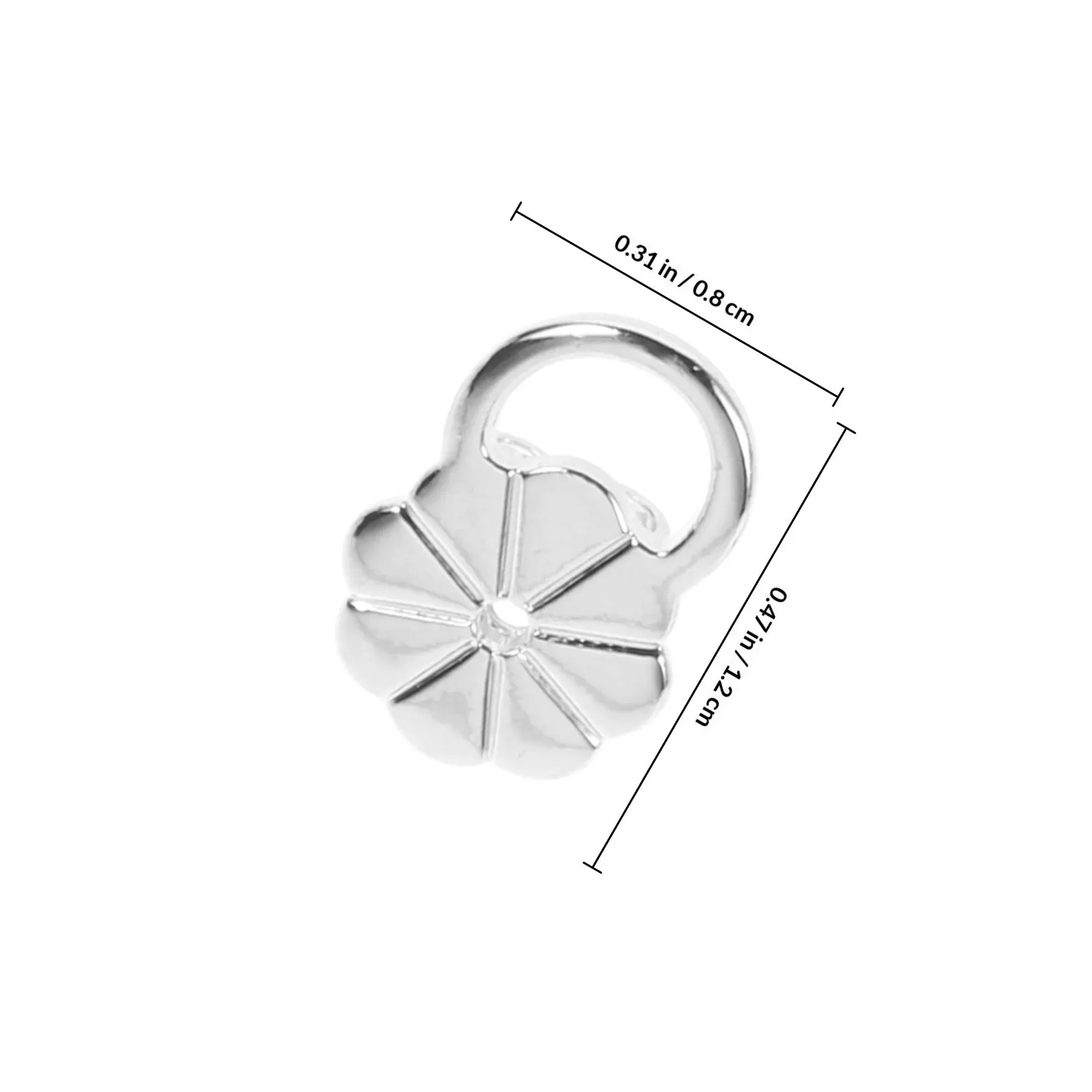 3Pairs Copper Earring Back Lifters Plum Blossom Design Heavy Earring Support Secure Studs Repair Backings for Droopy Ears