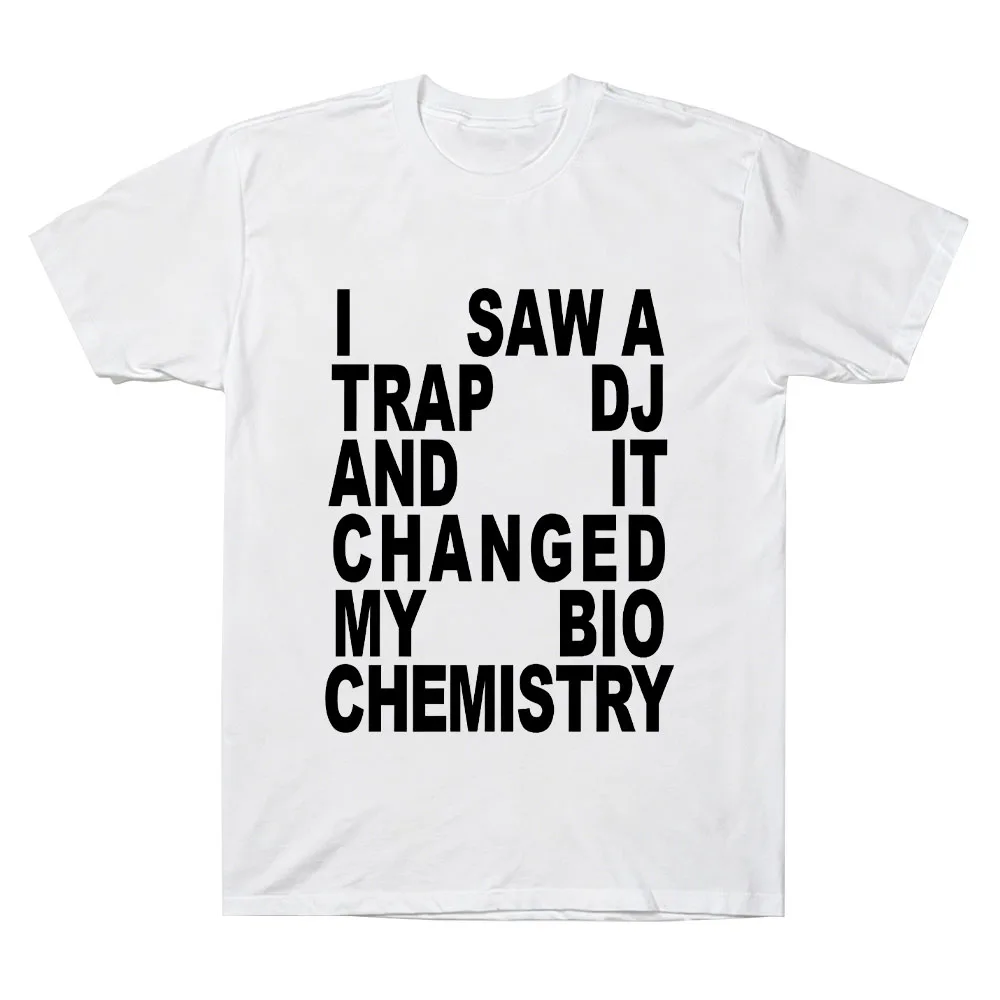 I SAW A TRAP DJ Tee HarryStyles Same Style Letter T Shirts Summer High Quality Cotton Tee Women Men Crewneck Short Sleeve Clothe