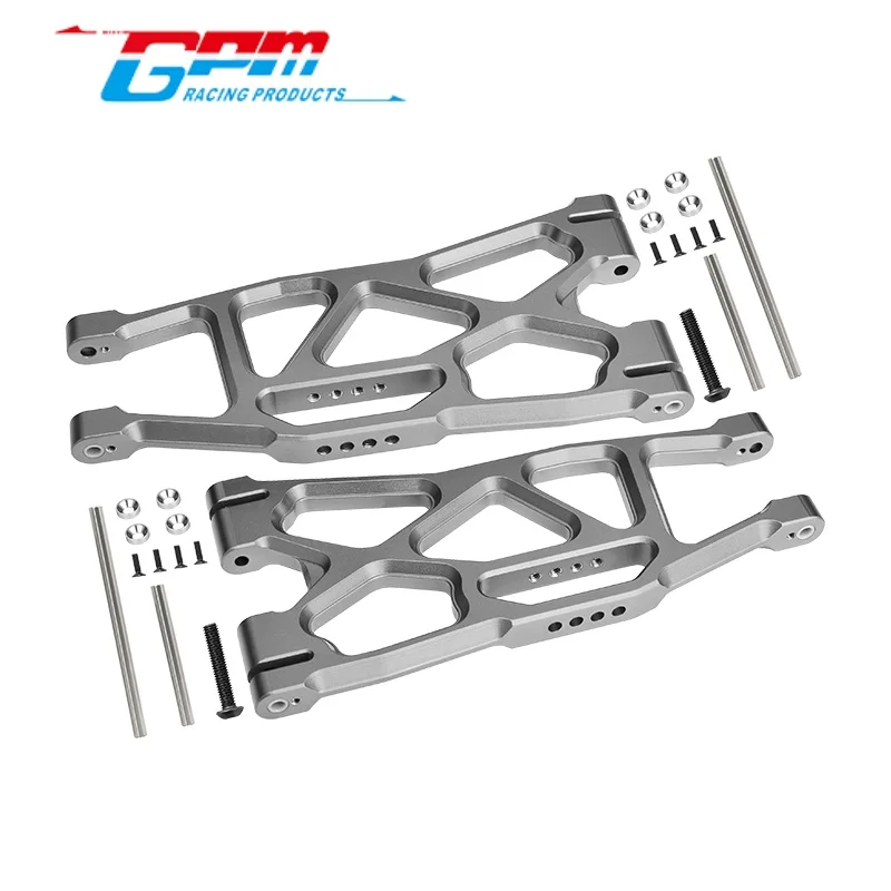 GPM TXM055F/R brazos inferiores delanteros/traseros de aluminio-1PR para TRAXXAS 1/5 X-MAXX 6S/8S / 1/6 PRO SCALA 2WD SAND CAR 8S RC actualización