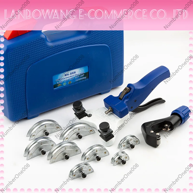 5-12mm Tube Bender Copper Pipe Bender Manual Tube Bending Tool Set 1/4-1/2 inch for HVAC AC Refrigeration