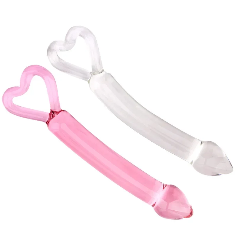 جديد على شكل قلب كريستال القضيب أواني الذكور الإناث عودة المحكمة المكونات الشرج سيلا حبة الاستمناء عصا الاحترار المنتجات الجنسية #4