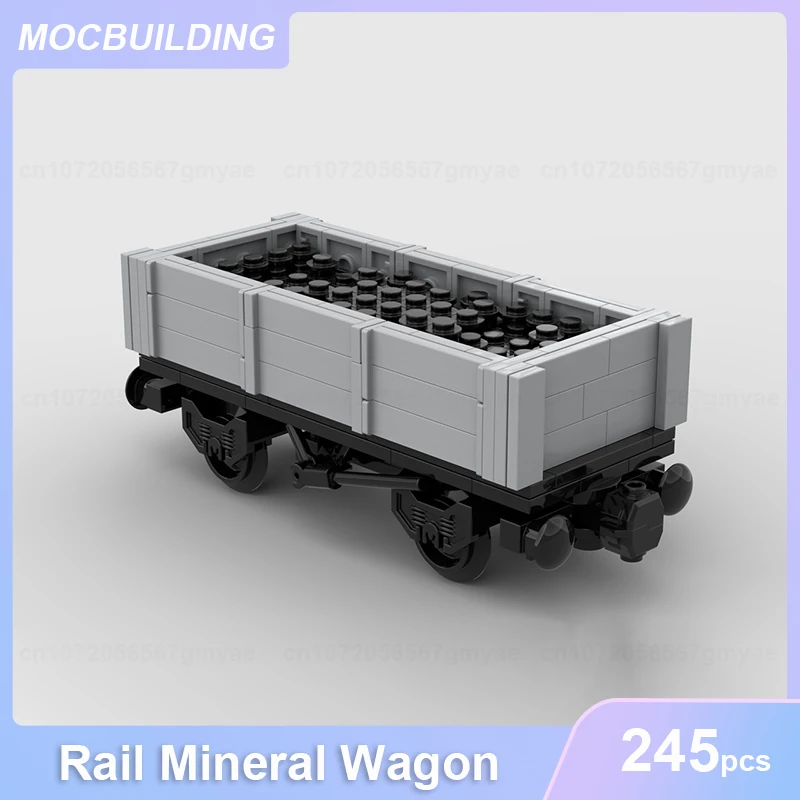 

British Rail Mineral Wagon Model MOC Building Blocks DIY Assemble Brickss Trains Transportation Creative Xmas Toys Gifts 245PCS