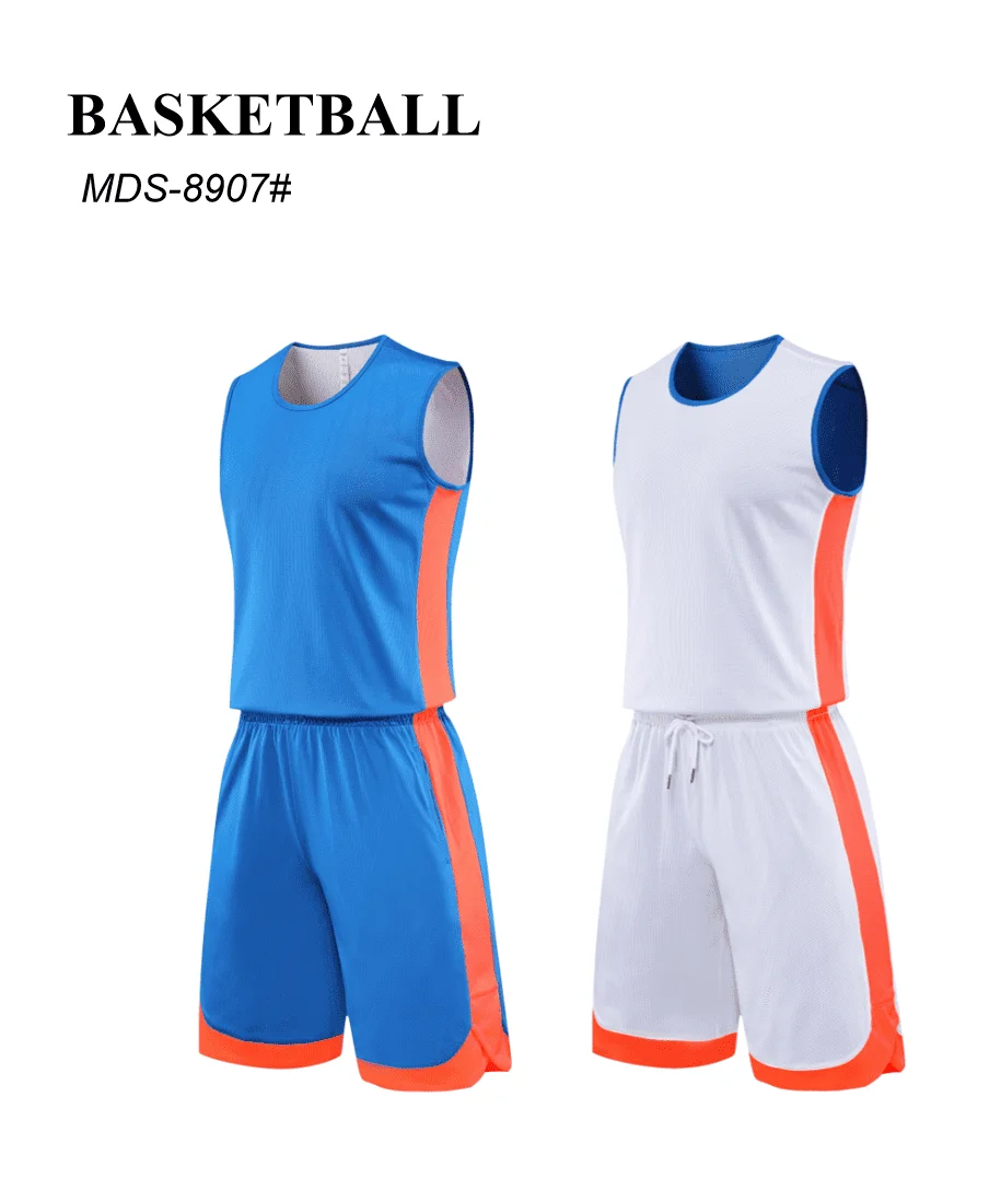 

American Reversible Basketball Jersey Men's Customized Printed Word Group Purchase Two-sided Wear Vest Game Training Set