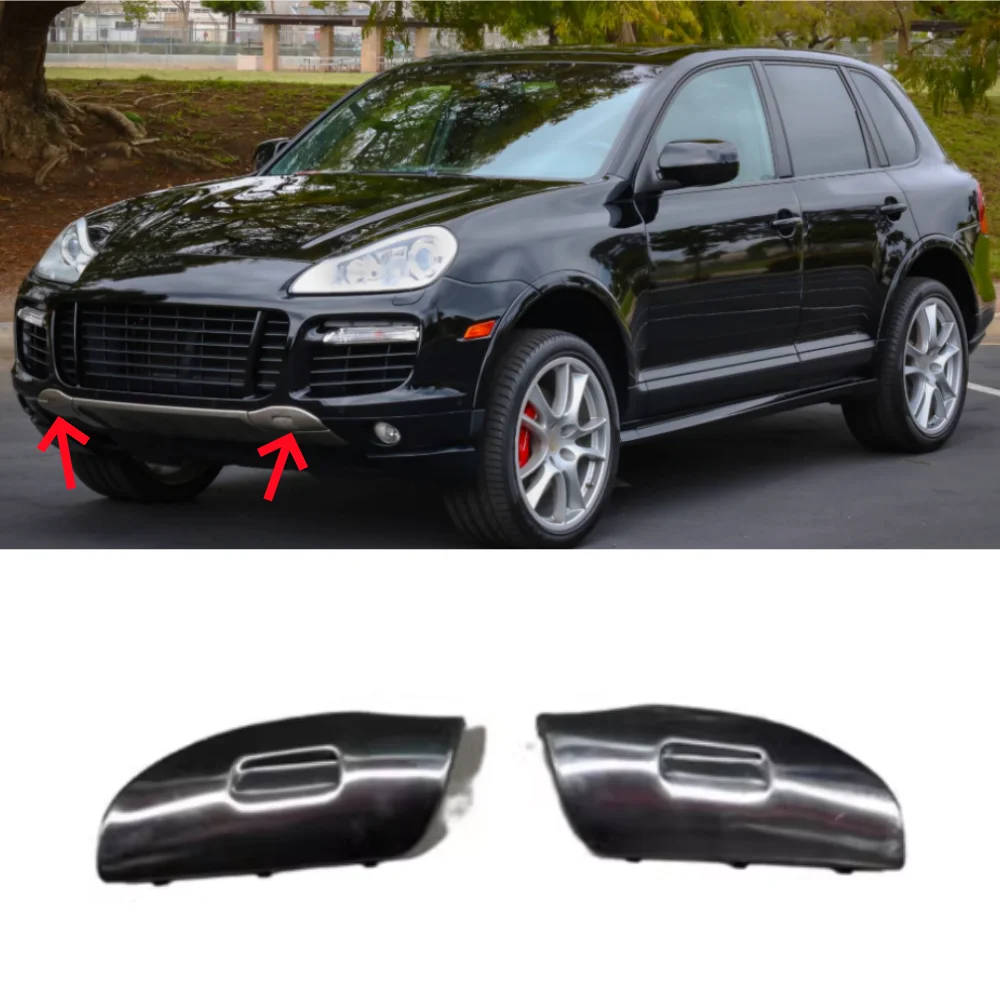 

Для Porsche Cayenne 2007-2010: нижние боковые декоративные накладки на передний бампер из нержавеющей стали