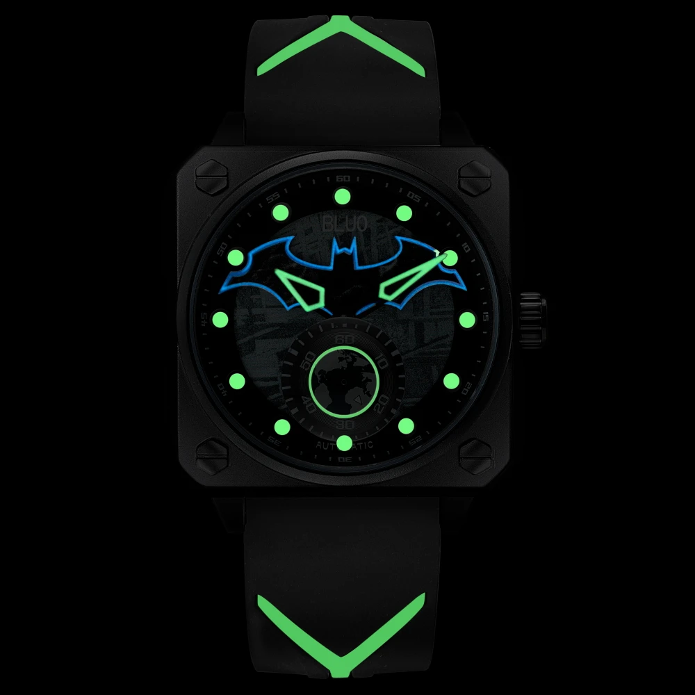 أعلى العلامة التجارية ساعات رجالية فاخرة مربع ساعة معصم ميكانيكية أصلية مقاوم للماء مضيئة حركة النورس ساعة أوتوماتيكية للرجال