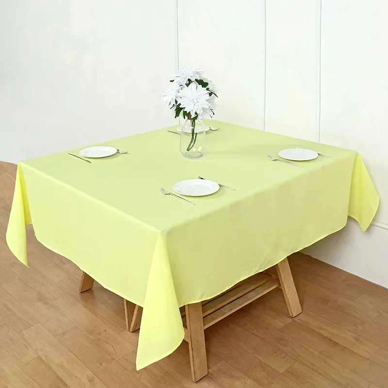 

2024 Table cloth polyester tablecloth round table cloth circular solid white