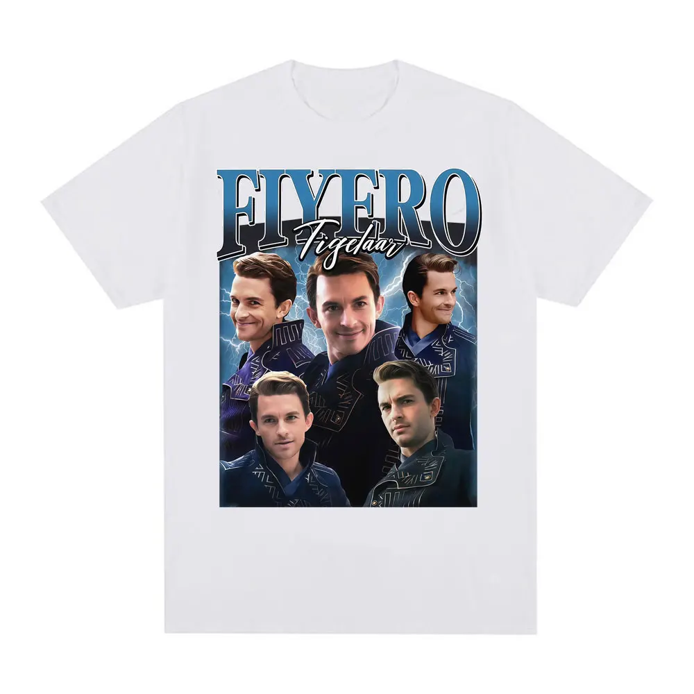 جوناثان بيلي برينس فييرو تي شيرت الشريرة الموسيقية برودواي الرسومات تي شيرت الرجال النساء خمر نمط المتضخم القطن تي شيرت