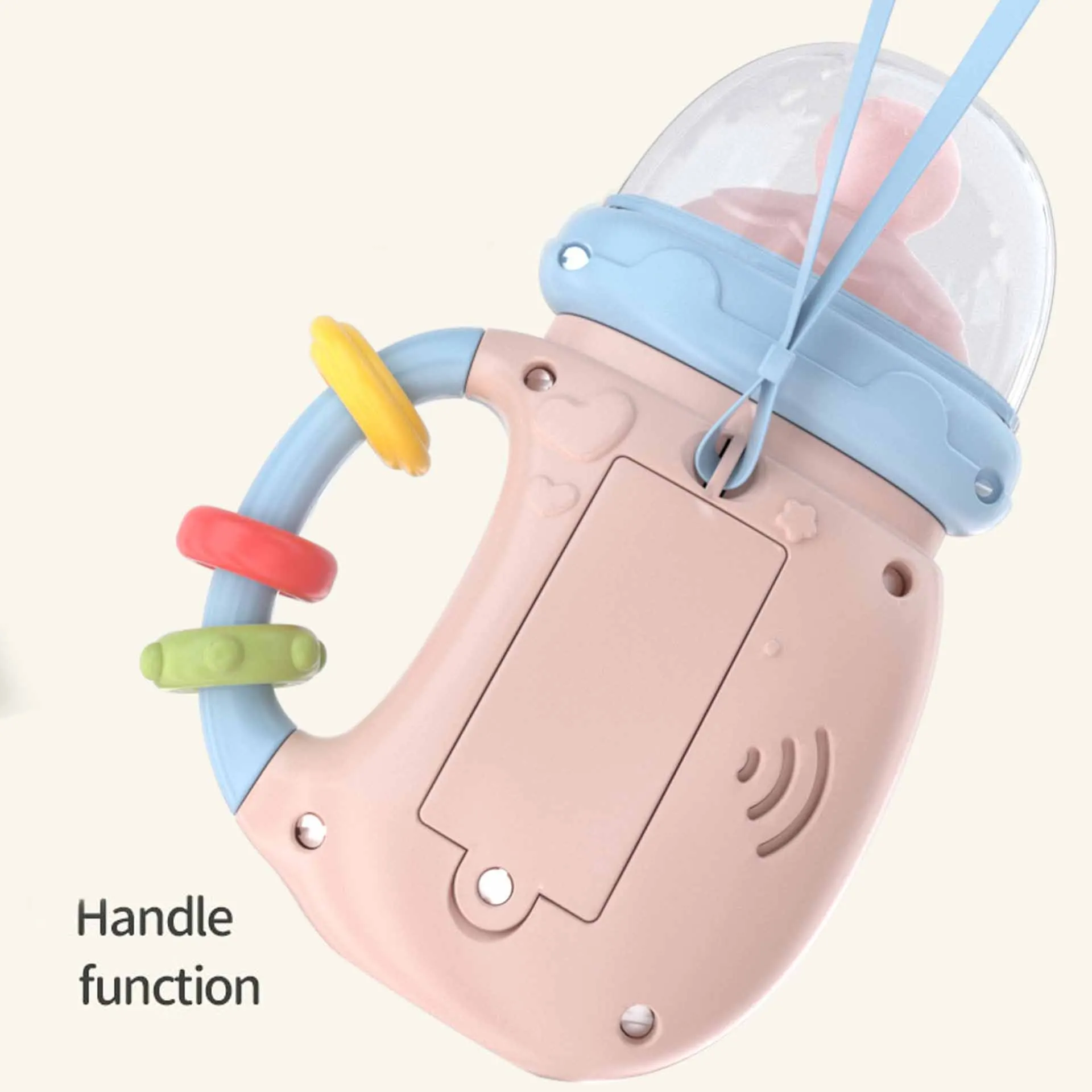 Симпатичные погремушки, Успокаивающая бутылка, сотовый телефон, игрушка, многофункциональное двуязычное произношение с детской музыкой, Игрушки для раннего развития