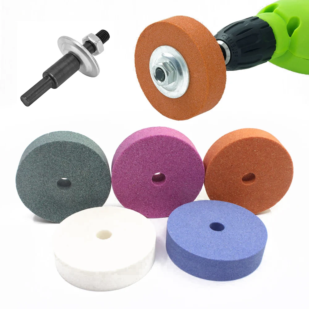 Rueda de pulido de piedra de 75mm, taladro eléctrico giratorio para amoladora de Metal, pulido conectado a herramienta abrasiva giratoria