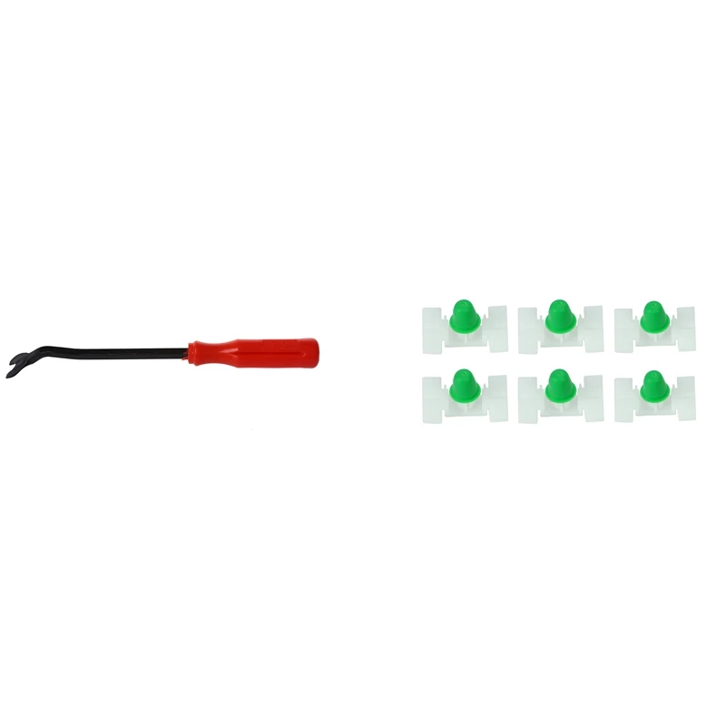 1 pz Car Van Door Trim Clip Remover strumento di fissaggio e 50Pcs Car esterno porta parafango Trim pannello di fissaggio Clip di stampaggio