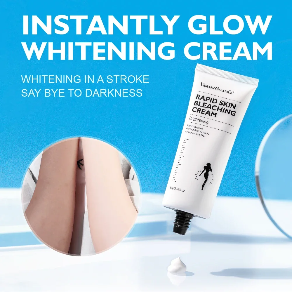 VIBRANT GLAMOUR Whitening Cream Rapid Skin Bleaching Cream Moisturizing 10% Niacinamide Lightening Body Lotion