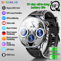 2025 New 4G SIM Card Smartwatch 32GB Built-in GPS NFC AI Voice Assistant WIFI Heart Rate Sleep Monitoring Android Men Women Gift