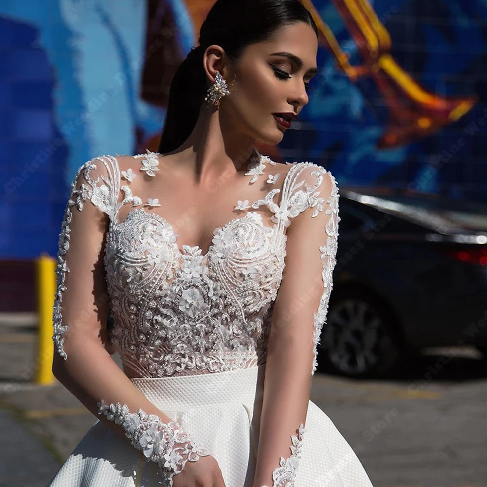 Robe de Mariée en Dentelle Imprimée pour Femme, Magnifique, Élégante, Douce, pour les Patients, Quelle que soit la Célébrité, Banquet de Fiançailles, Grande Taille