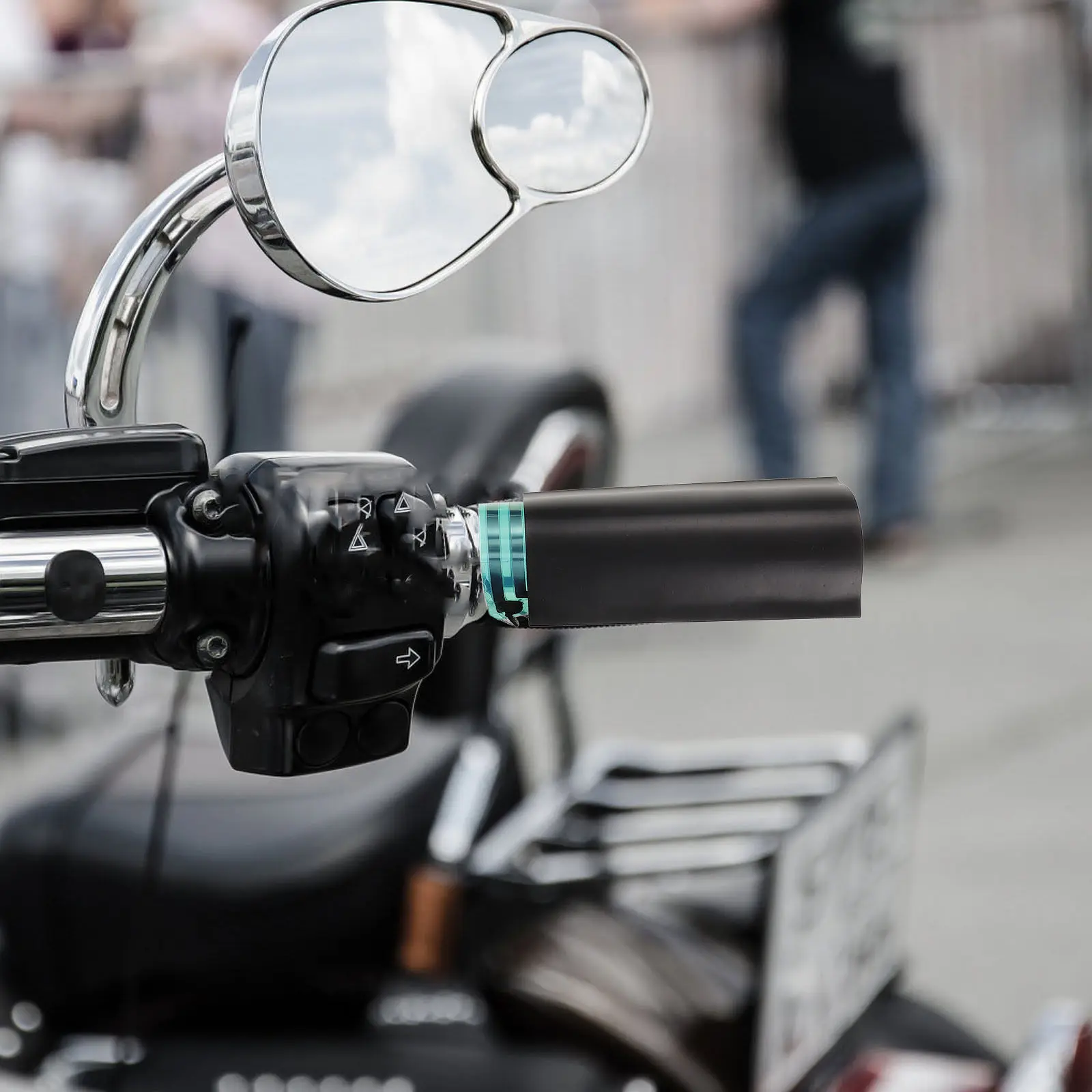 

1 шт. Накладка на руль с подогревом для мотоцикла, электрическая грелка для рукояток, 3 температурных режима, 12В, водонепроницаемая, огнестойкая